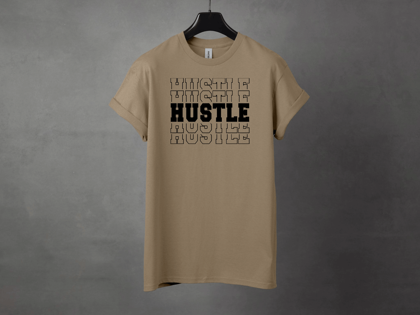HUSTLE HARD PREMIUM TEE - Asphalt Jungle Co