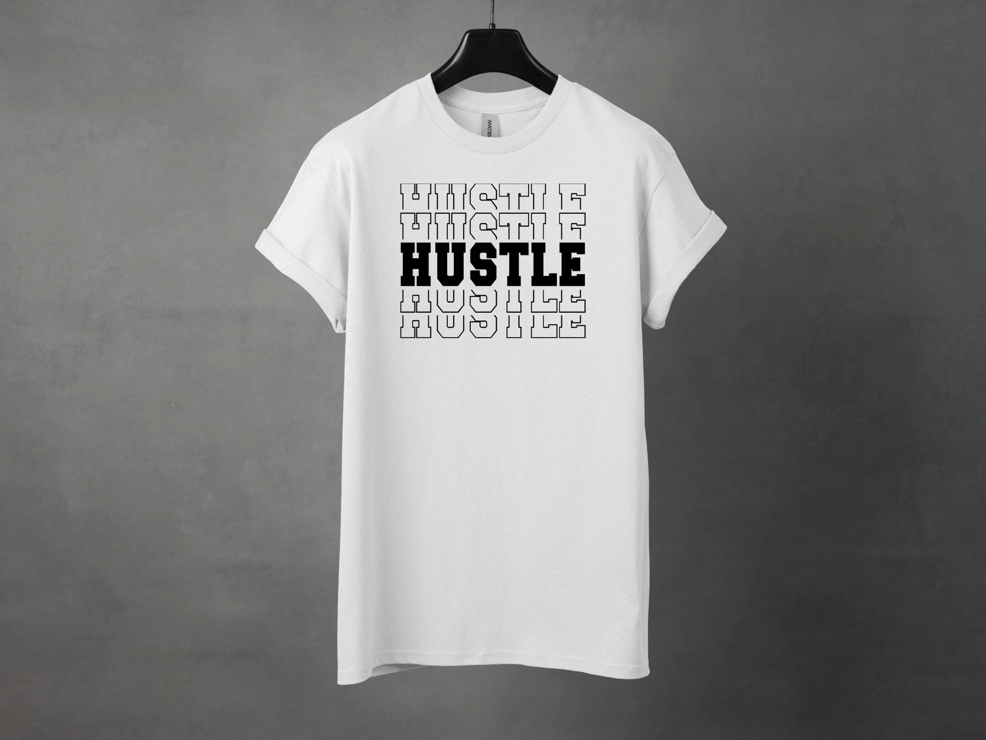 HUSTLE HARD PREMIUM TEE - Asphalt Jungle Co