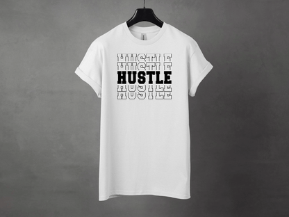 HUSTLE HARD PREMIUM TEE - Asphalt Jungle Co