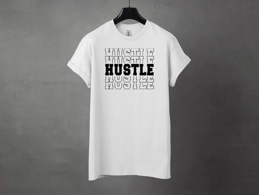 HUSTLE HARD PREMIUM TEE - Asphalt Jungle Co