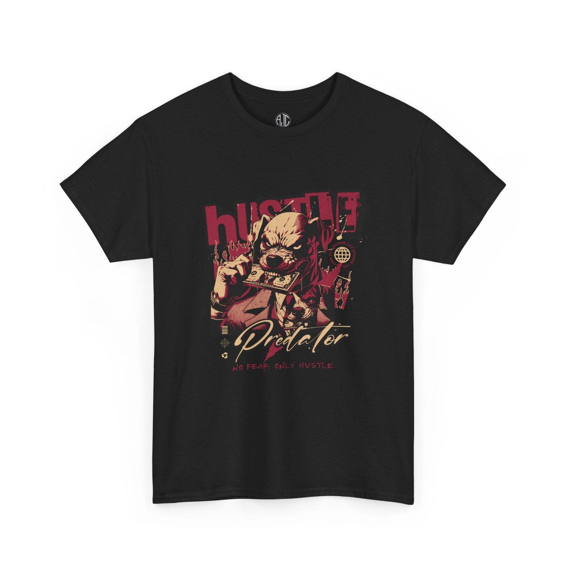 Hustle Predator Premium Streetwear Tee - Asphalt Jungle Co