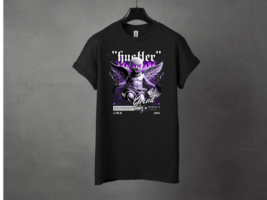 Hustler Grind Premium Streetwear Tee - Asphalt Jungle Co