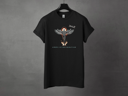 Judas Priest Angel Of Retribution Premium Metal Tee - Asphalt Jungle Co