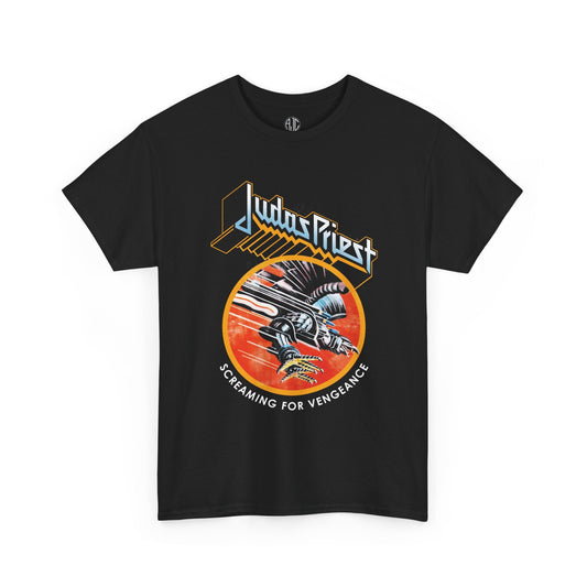 Judas Priest Screaming For Vengeance Premium Metal Tee - Asphalt Jungle Co