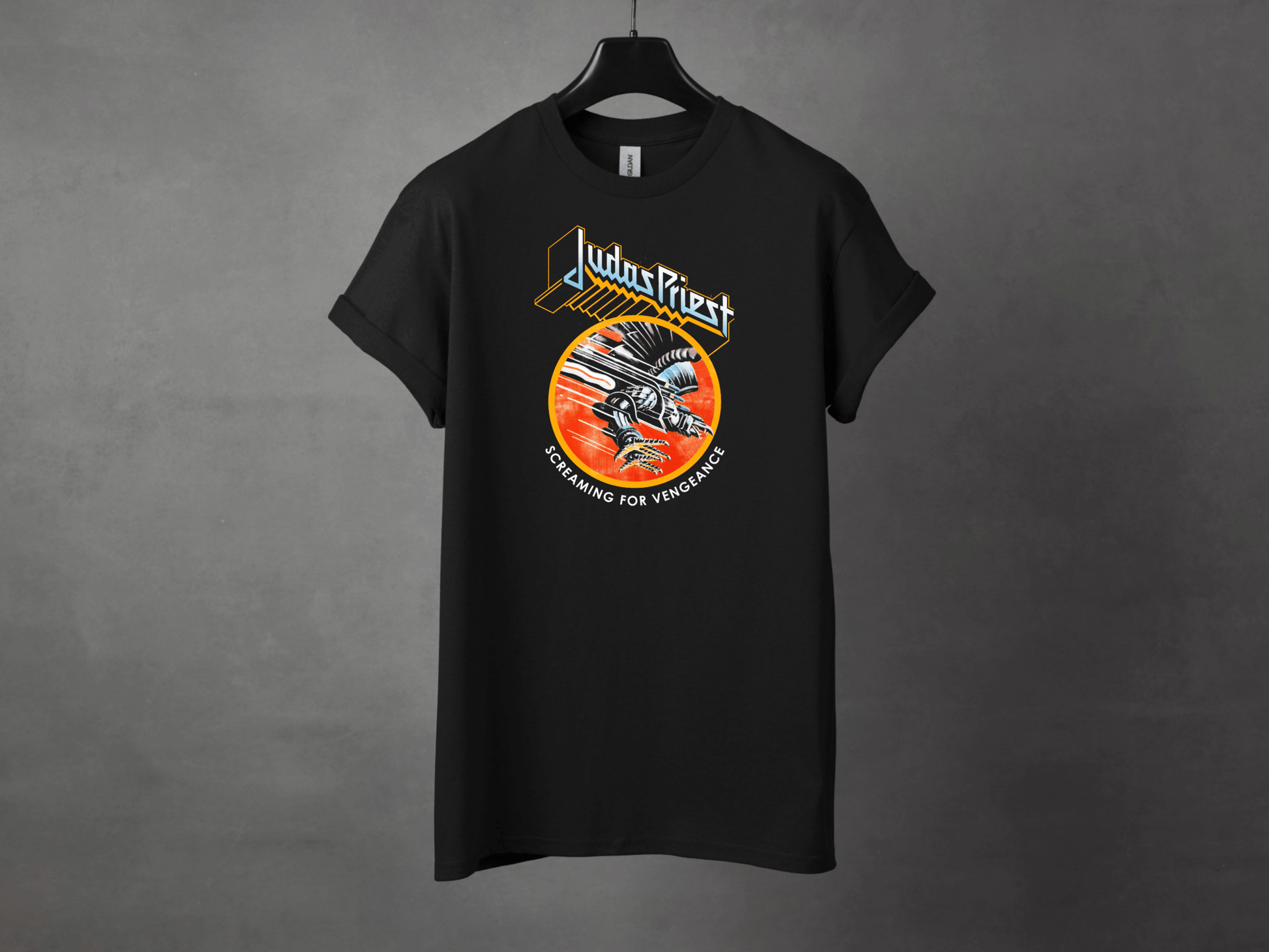 Judas Priest Screaming For Vengeance Premium Metal Tee - Asphalt Jungle Co