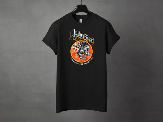 Judas Priest Screaming For Vengeance Premium Metal Tee - Asphalt Jungle Co