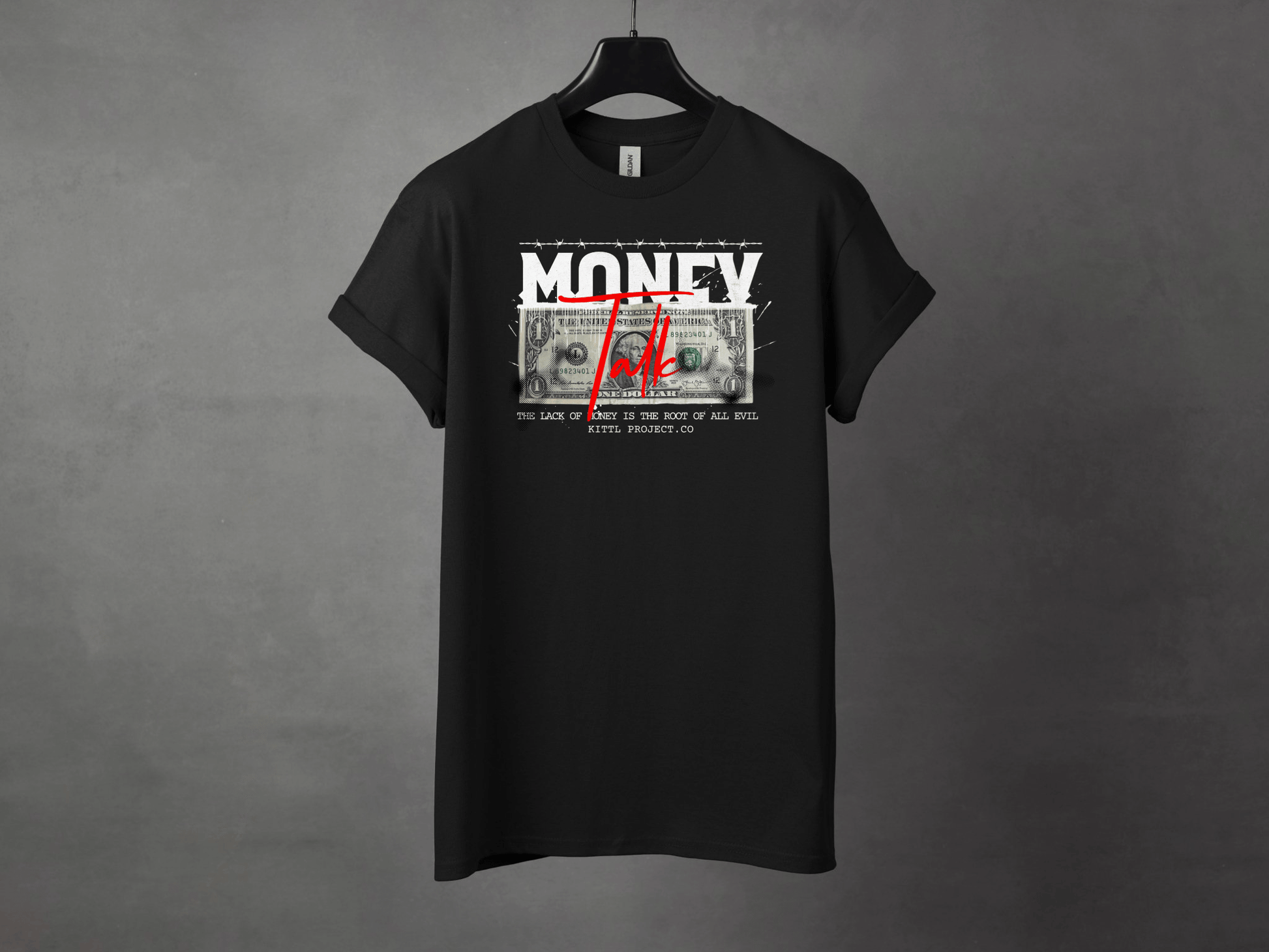 Money Talk Premium Streetwear Tee - Asphalt Jungle Co