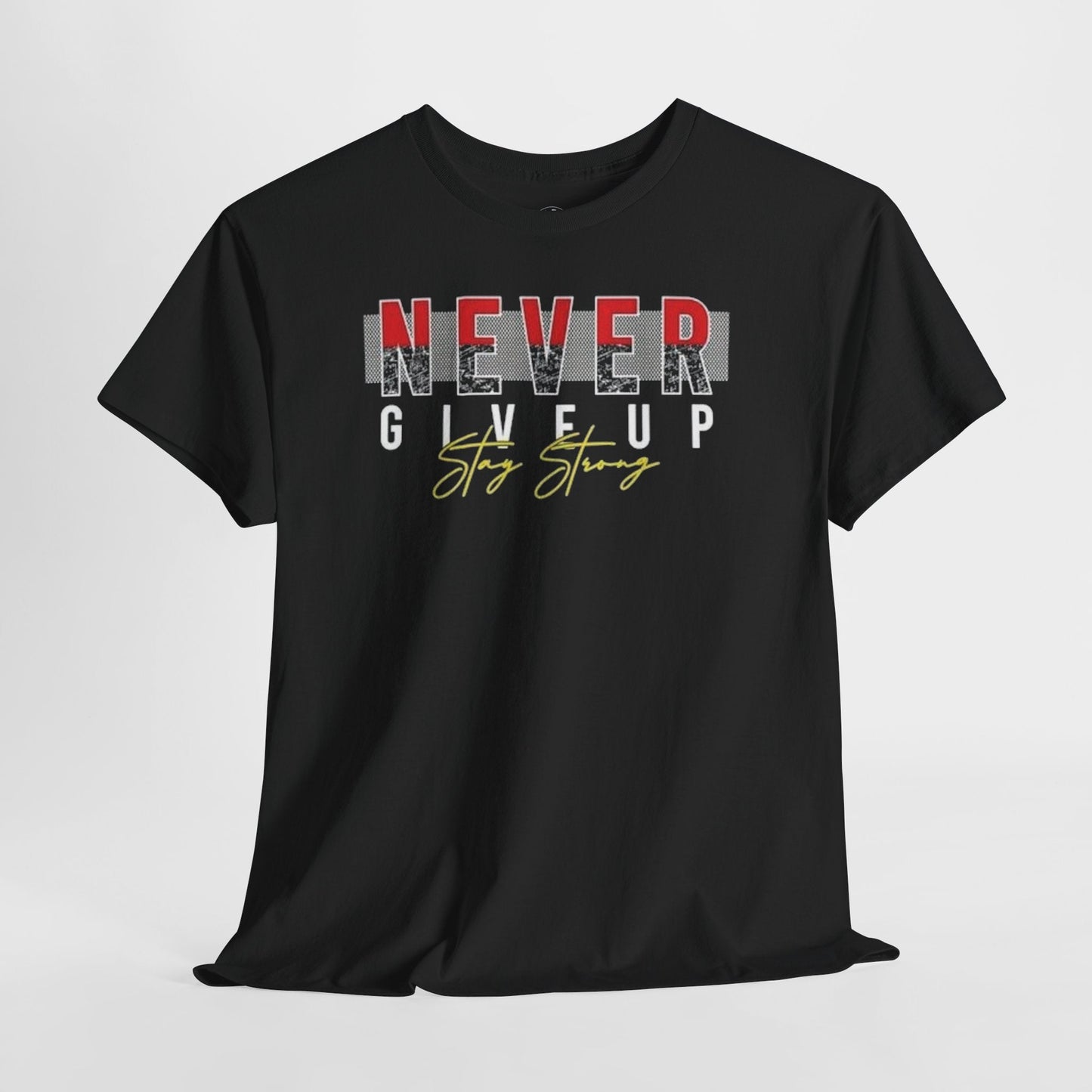NEVER GIVE UP PREMIUM TEE - Asphalt Jungle Co