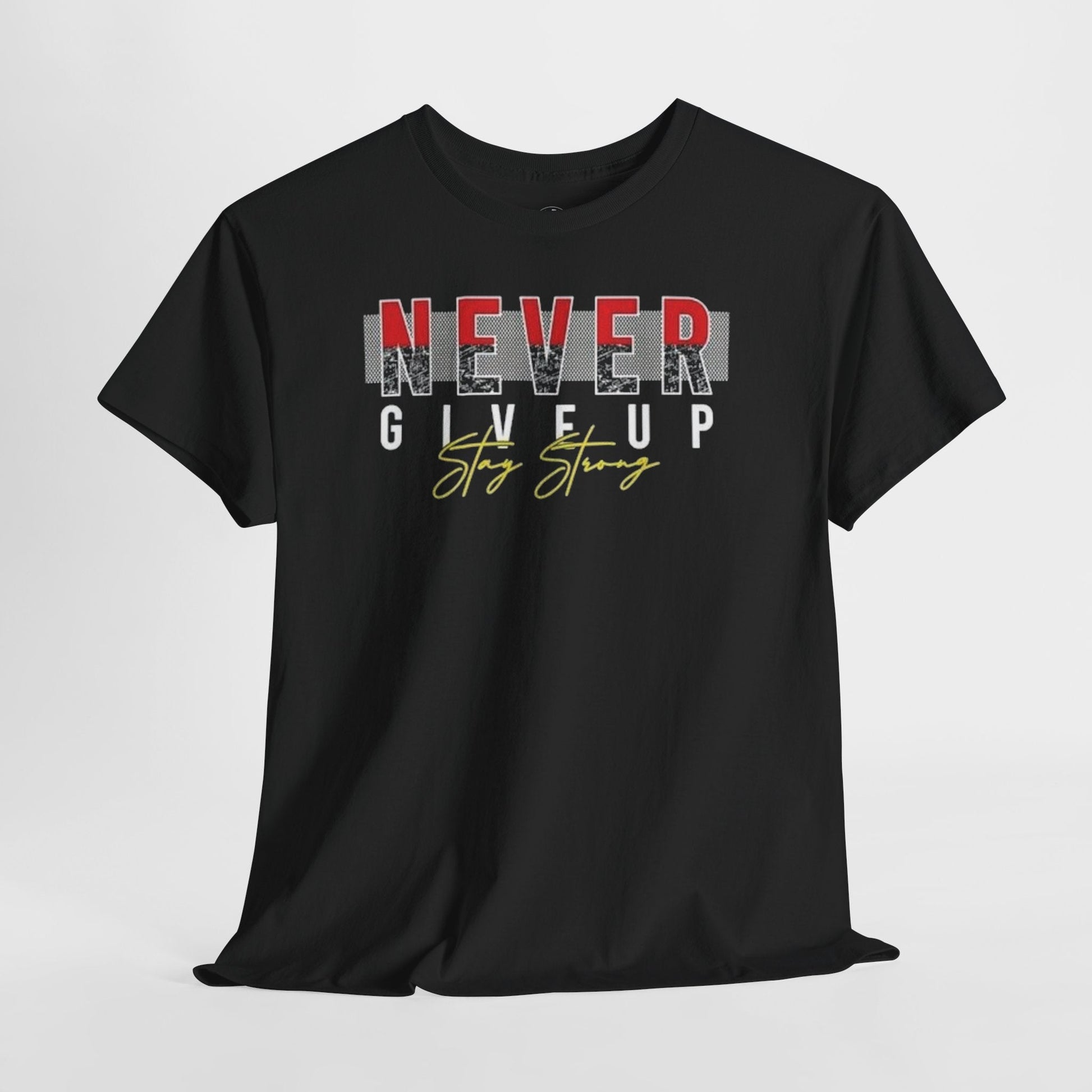 NEVER GIVE UP PREMIUM TEE - Asphalt Jungle Co