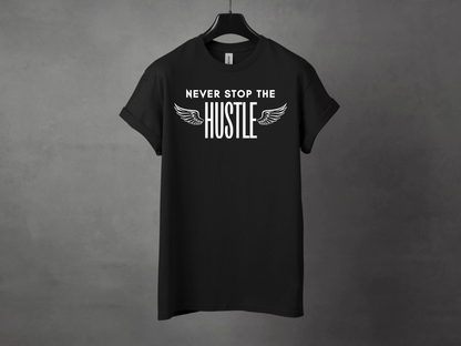 NEVER STOP THE HUSTLE PREMIUM TEE - Asphalt Jungle Co
