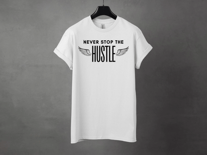 NEVER STOP THE HUSTLE PREMIUM TEE - Asphalt Jungle Co