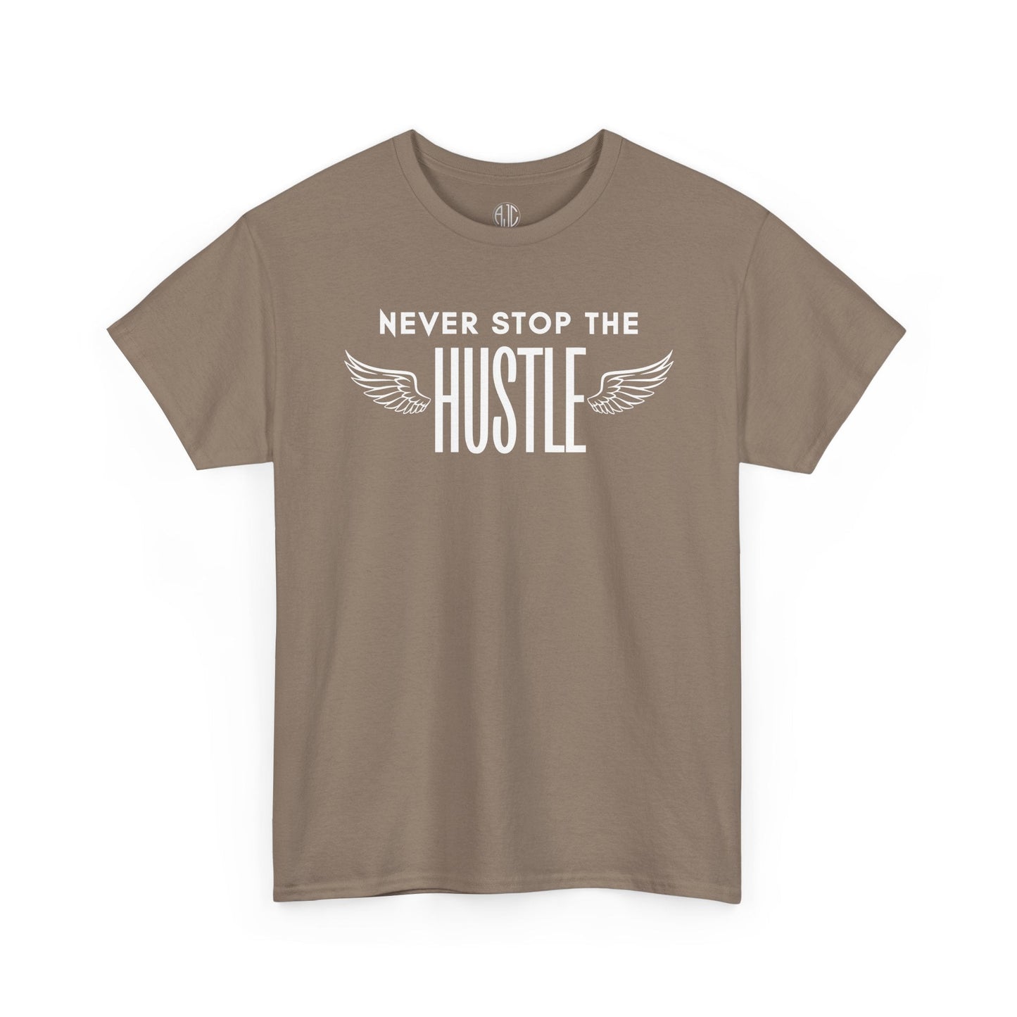 NEVER STOP THE HUSTLE PREMIUM TEE - Asphalt Jungle Co