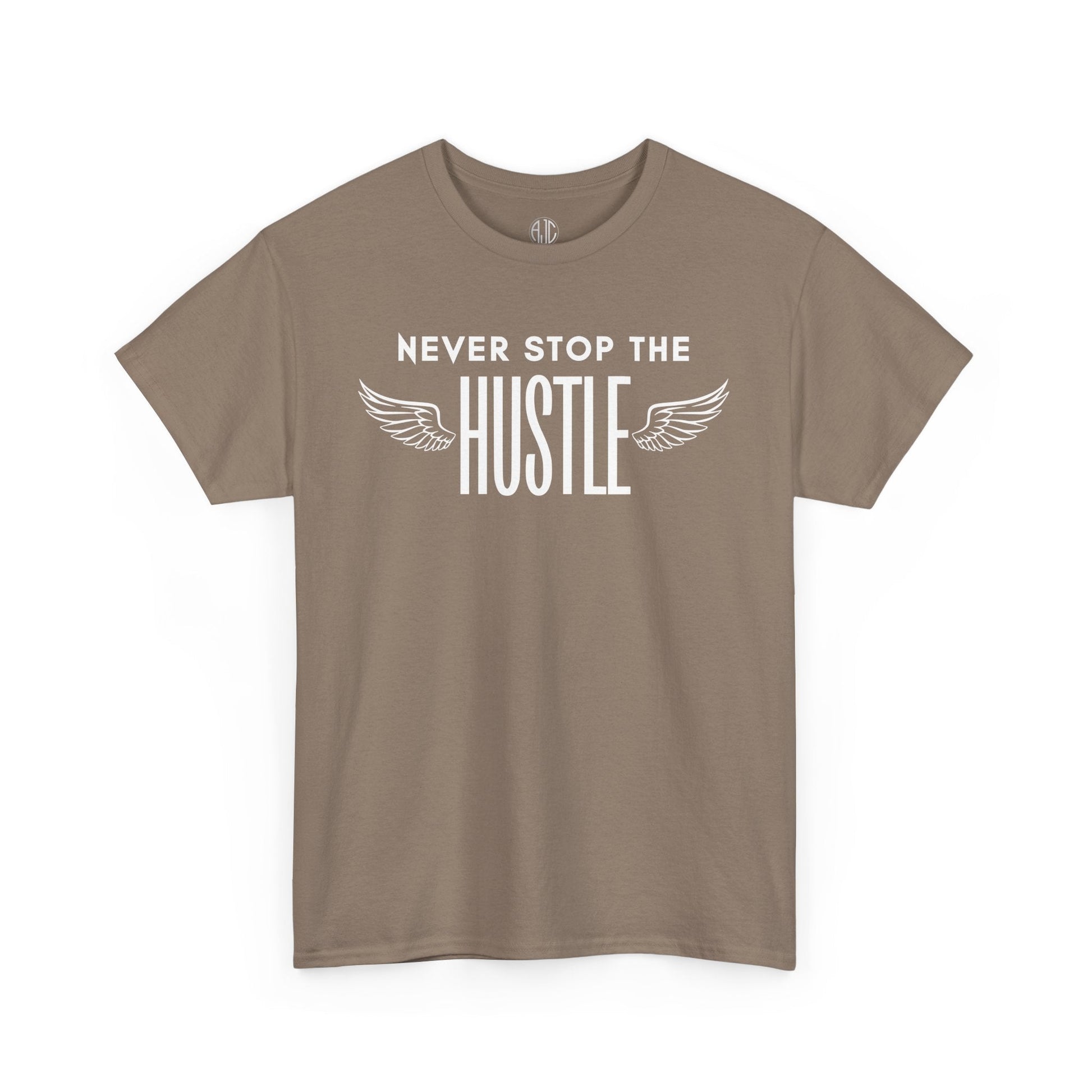 NEVER STOP THE HUSTLE PREMIUM TEE - Asphalt Jungle Co