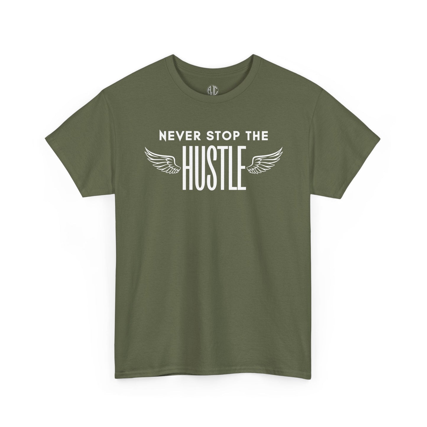 NEVER STOP THE HUSTLE PREMIUM TEE - Asphalt Jungle Co