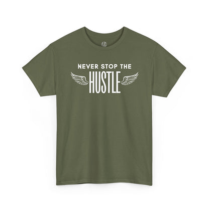 NEVER STOP THE HUSTLE PREMIUM TEE - Asphalt Jungle Co