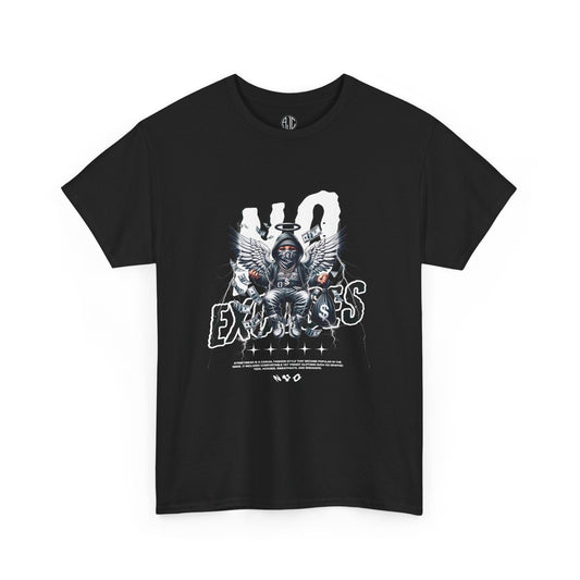 No Excuses Premium Streetwear Tee - Asphalt Jungle Co