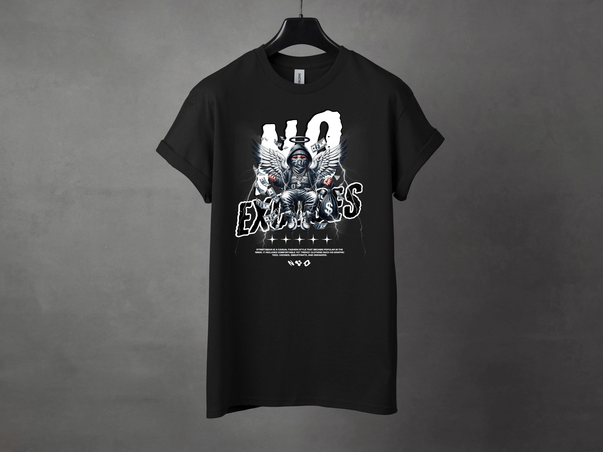 No Excuses Premium Streetwear Tee - Asphalt Jungle Co