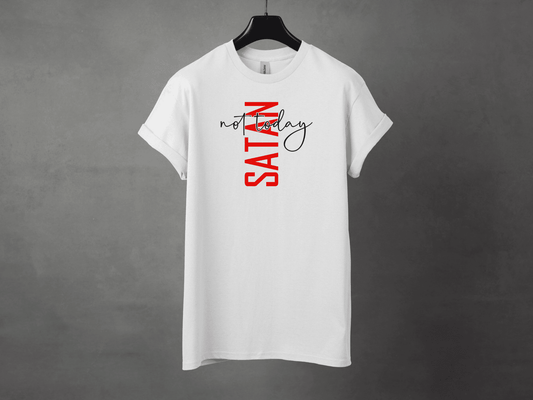 Not Today Satan Premium Tee - Asphalt Jungle Co