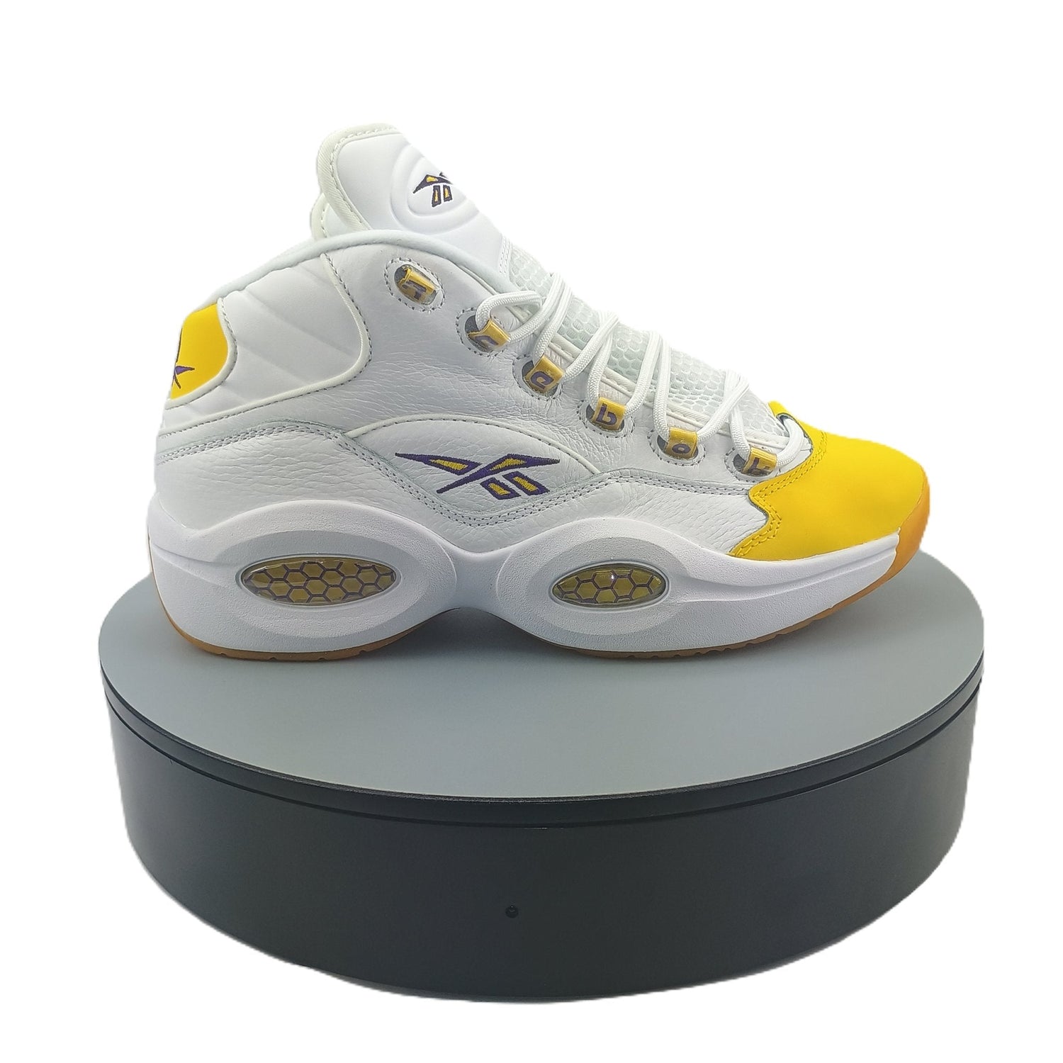 REEBOK QUESTION MID YELLOW TOE LAKERS 2020 PE MENS SHOES - Asphalt Jungle Co
