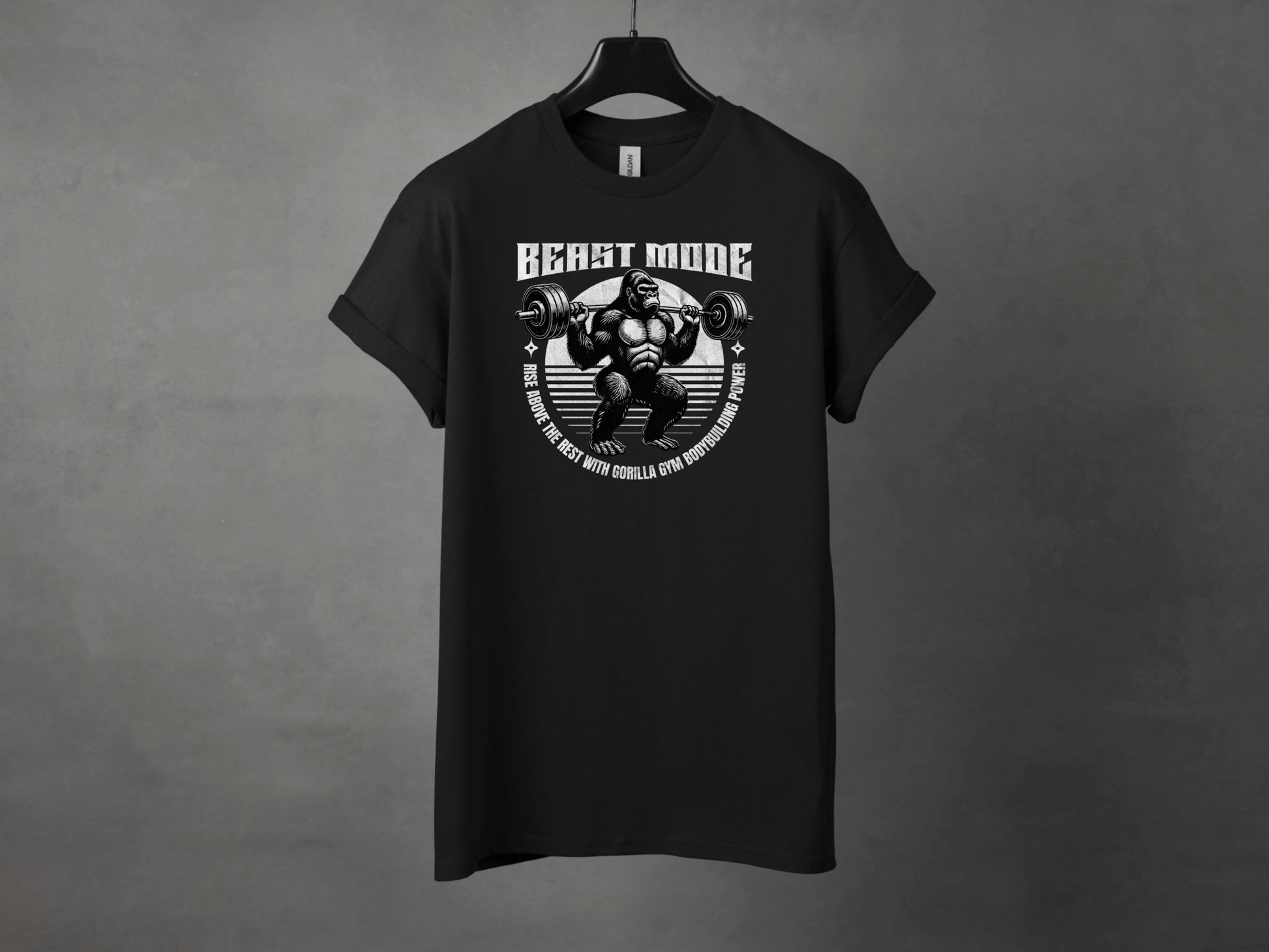Rise Above Premium Gym Workout Tee - Asphalt Jungle Co