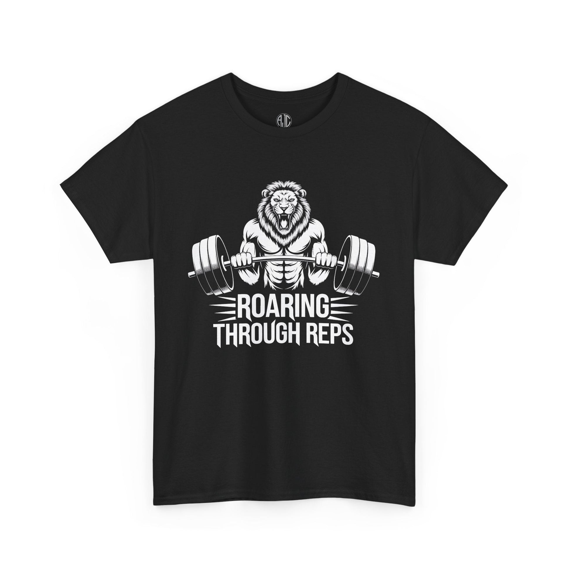 Roaring Through Reps Premium Gym Workout Tee - Asphalt Jungle Co