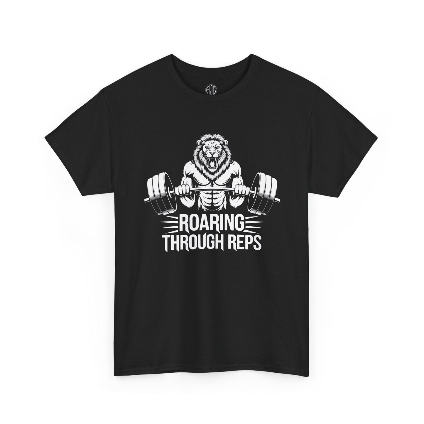 Roaring Through Reps Premium Gym Workout Tee - Asphalt Jungle Co