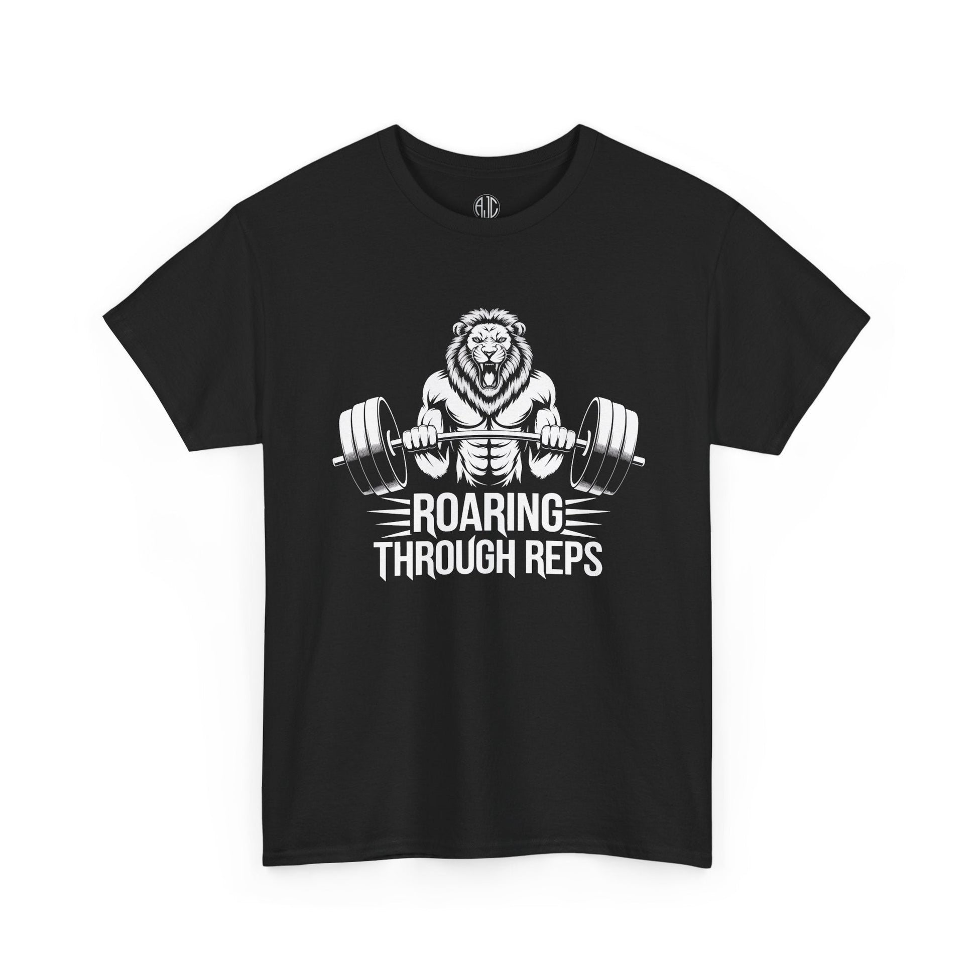 Roaring Through Reps Premium Gym Workout Tee - Asphalt Jungle Co