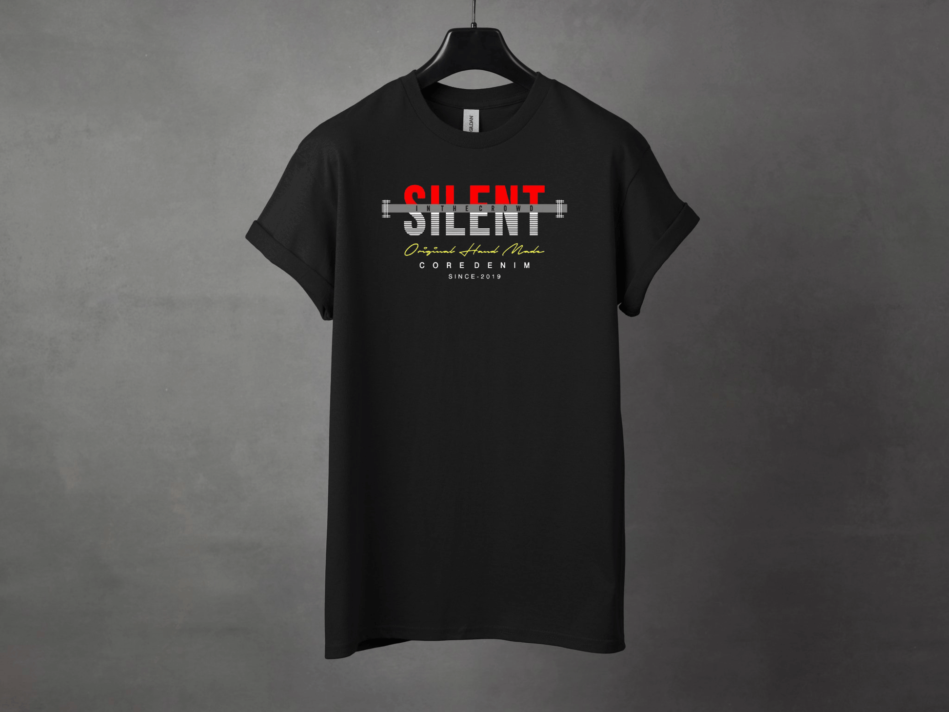 SILENT IN THE CROWD PREMIUM TEE - Asphalt Jungle Co