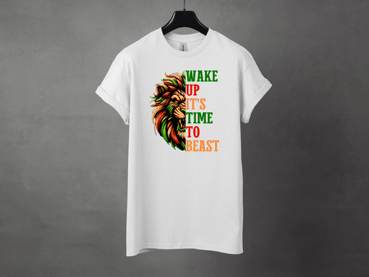 TIME TO BEAST PREMIUM TEE - Asphalt Jungle Co
