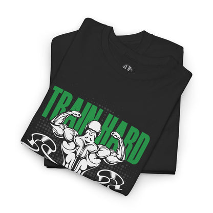 Train Hard Premium Gym Workout Tee - Asphalt Jungle Co