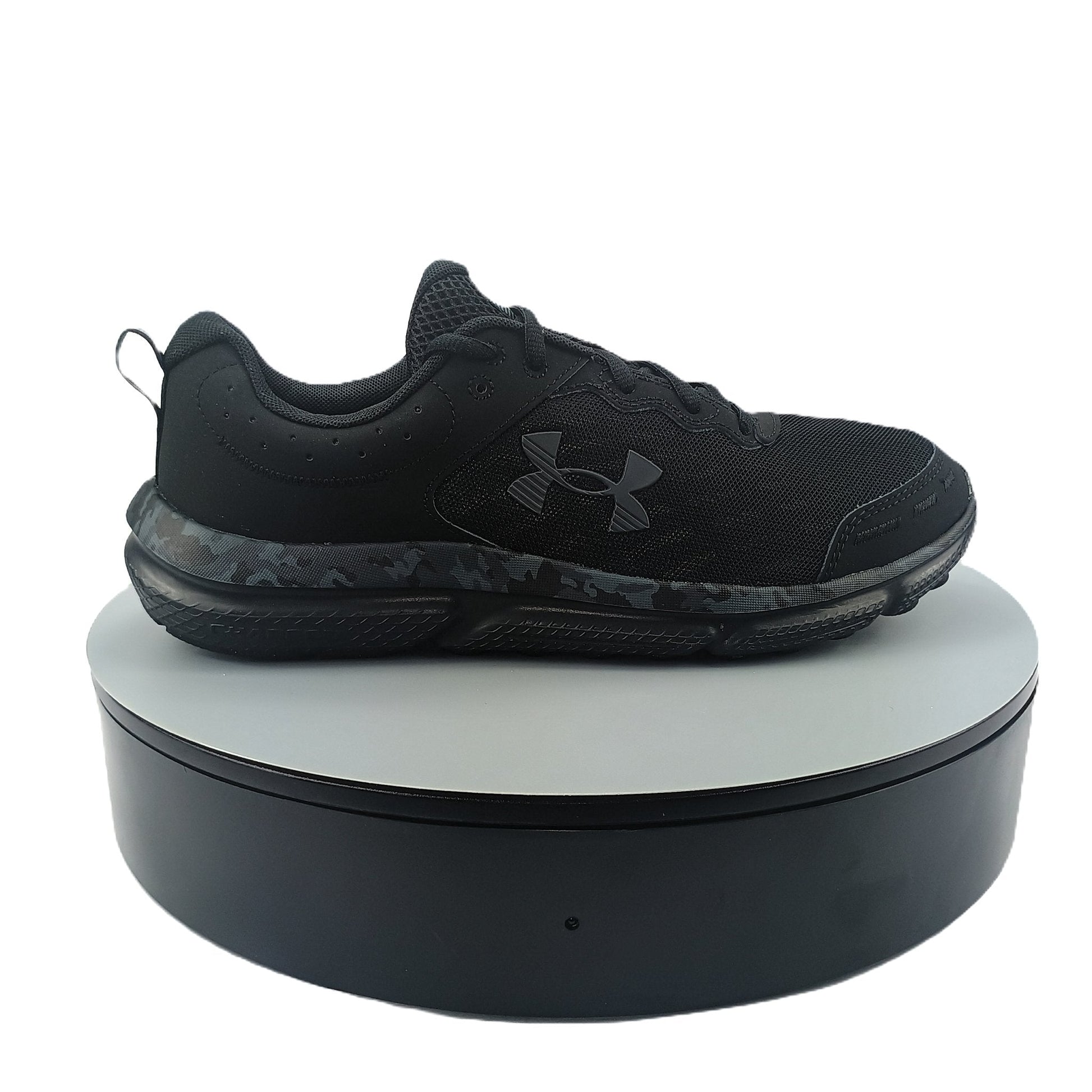 UNDER ARMOUR CHARGED ASSERT 10 CAMO BLACK MENS SHOES - Asphalt Jungle Co