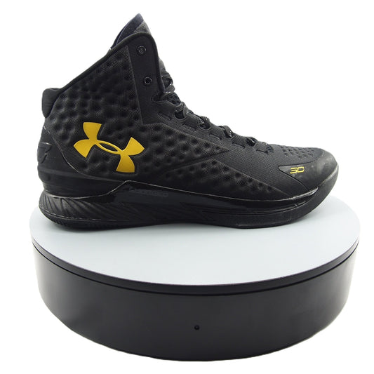 UNDER ARMOUR CURRY 1 BLACK AND GOLD BANNER MENS SHOES - Asphalt Jungle Co