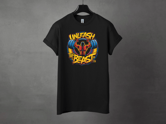 Unleash The Beast Premium Gym Workout Tee - Asphalt Jungle Co