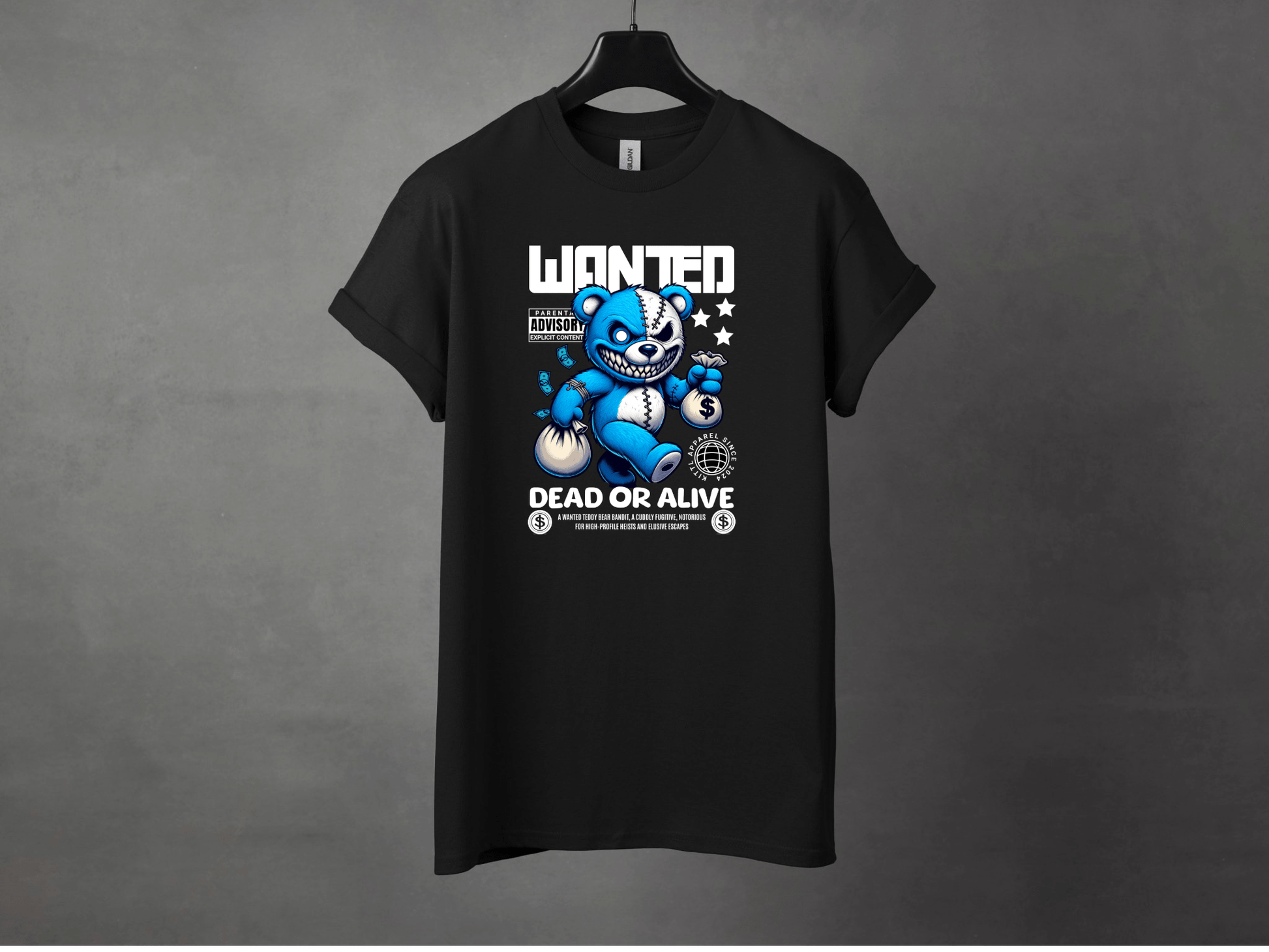 Wanted Premium Streetwear Tee - Asphalt Jungle Co