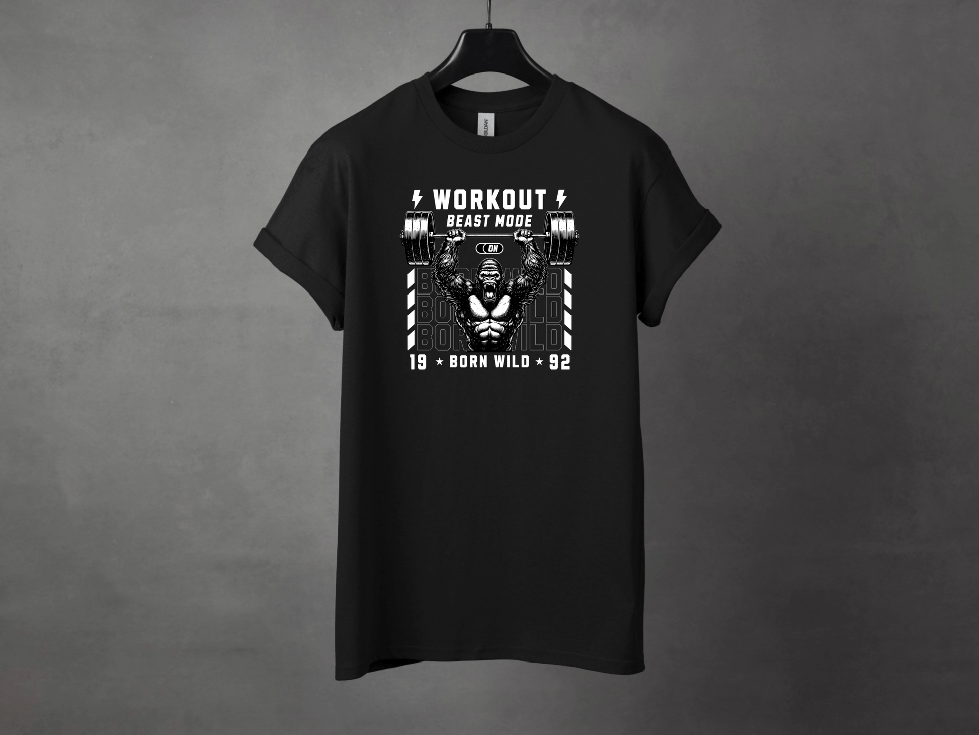 Workout Beastmode Premium Gym Tee - Asphalt Jungle Co
