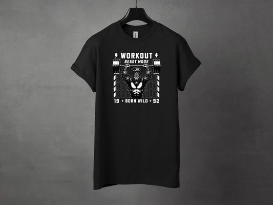 Workout Beastmode Premium Gym Tee - Asphalt Jungle Co