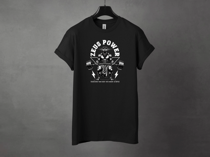 Zeus Power Premium Gym Workout Tee - Asphalt Jungle Co