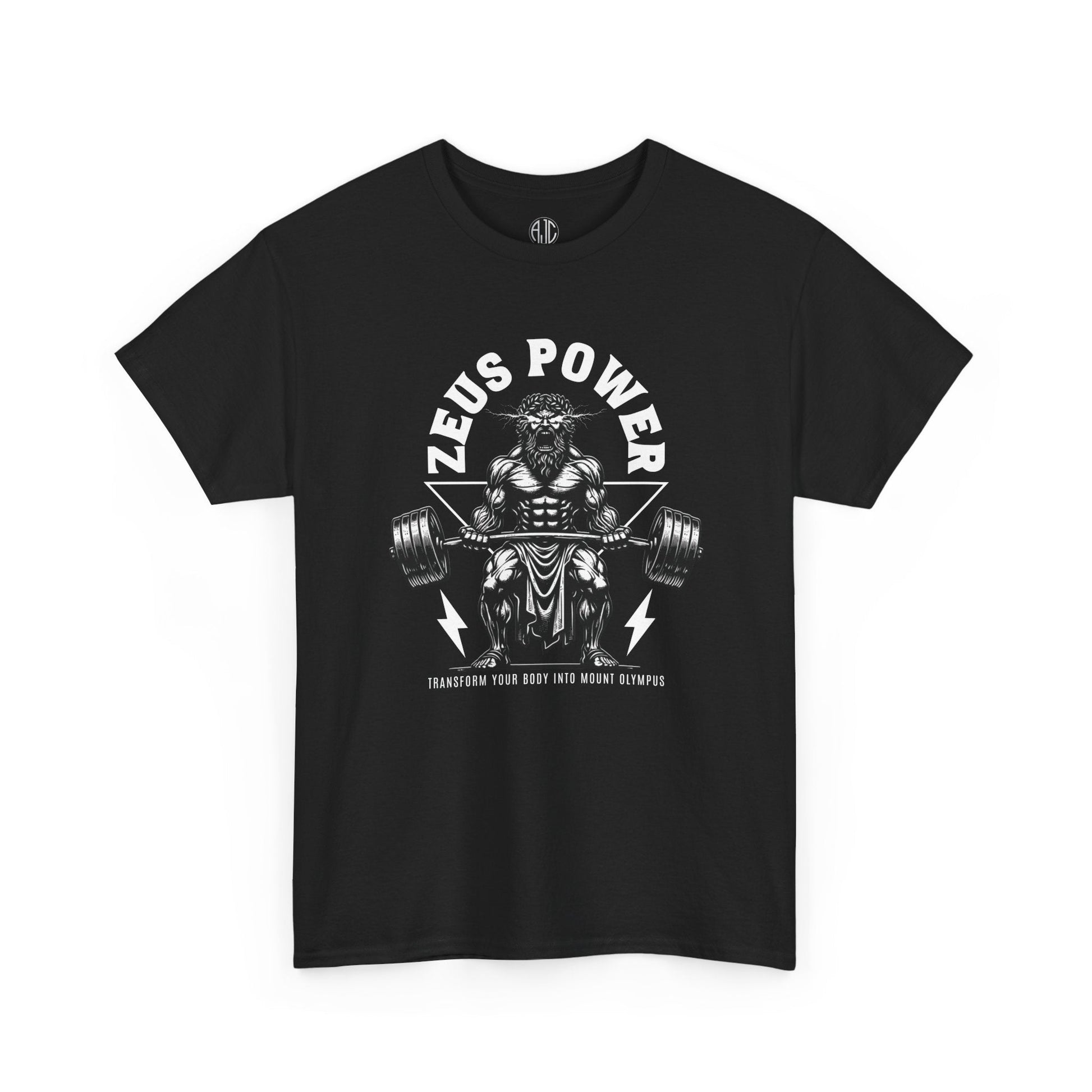 Zeus Power Premium Gym Workout Tee - Asphalt Jungle Co